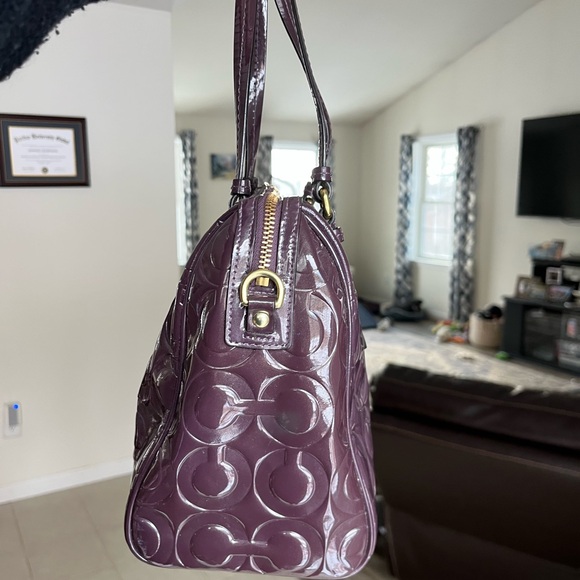 Coach Dark Purple Patent Leather - Picture 3 of 6